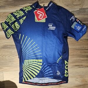 S-BNWT-Blue 2025 Tour Alberta Jackrod Cycling Jersey